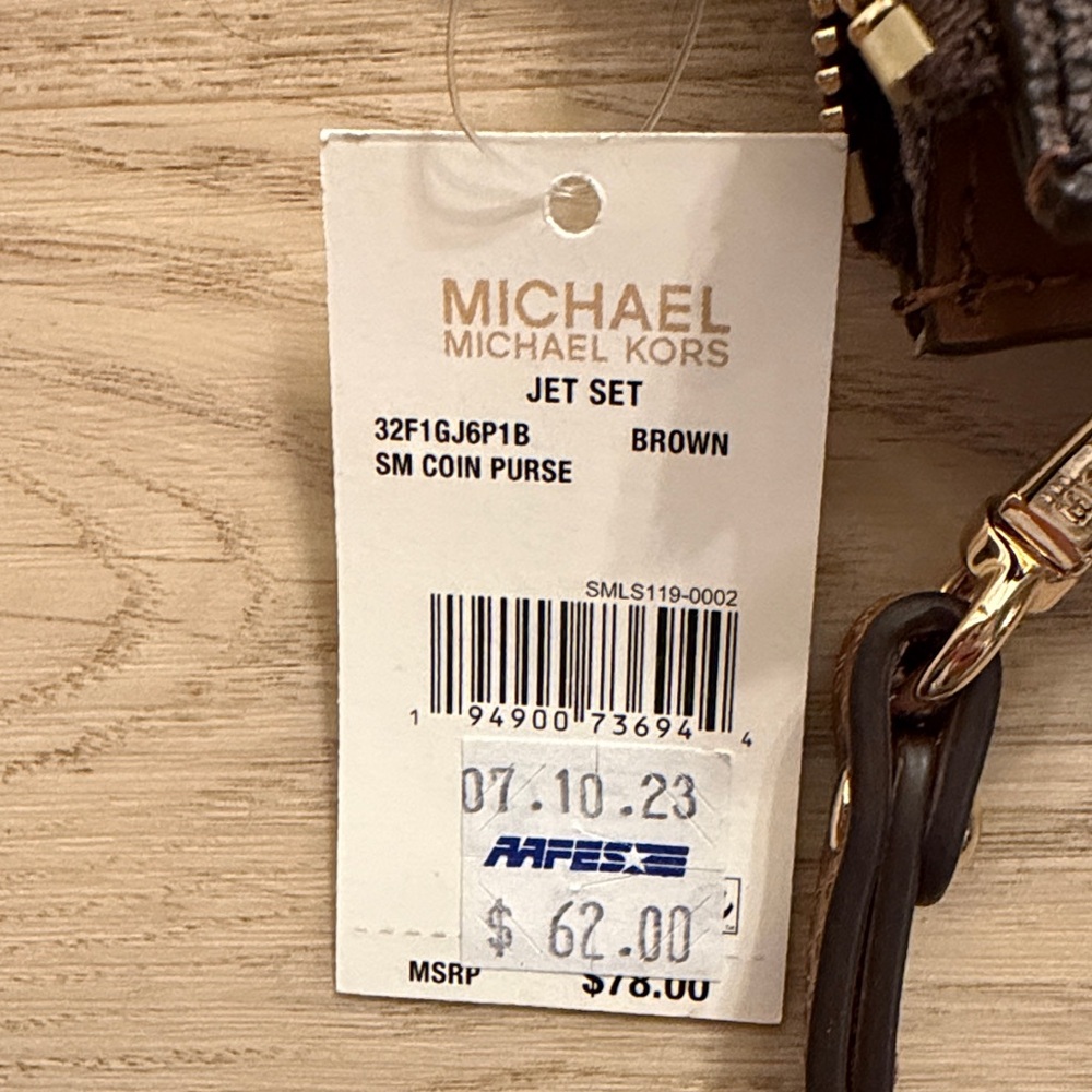 Michael Kors Dark Brown Wristlet - Picture 2 of 3